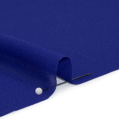 Polyester Georgette - Cobalt Blue - Designer Deadstock