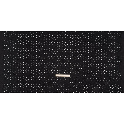Cotton Embroidered and Eyelet Woven - Black Floral - Designer Deadstock
