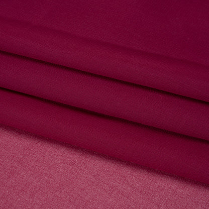 Polyester Georgette - Dark Pink - Designer Deadstock