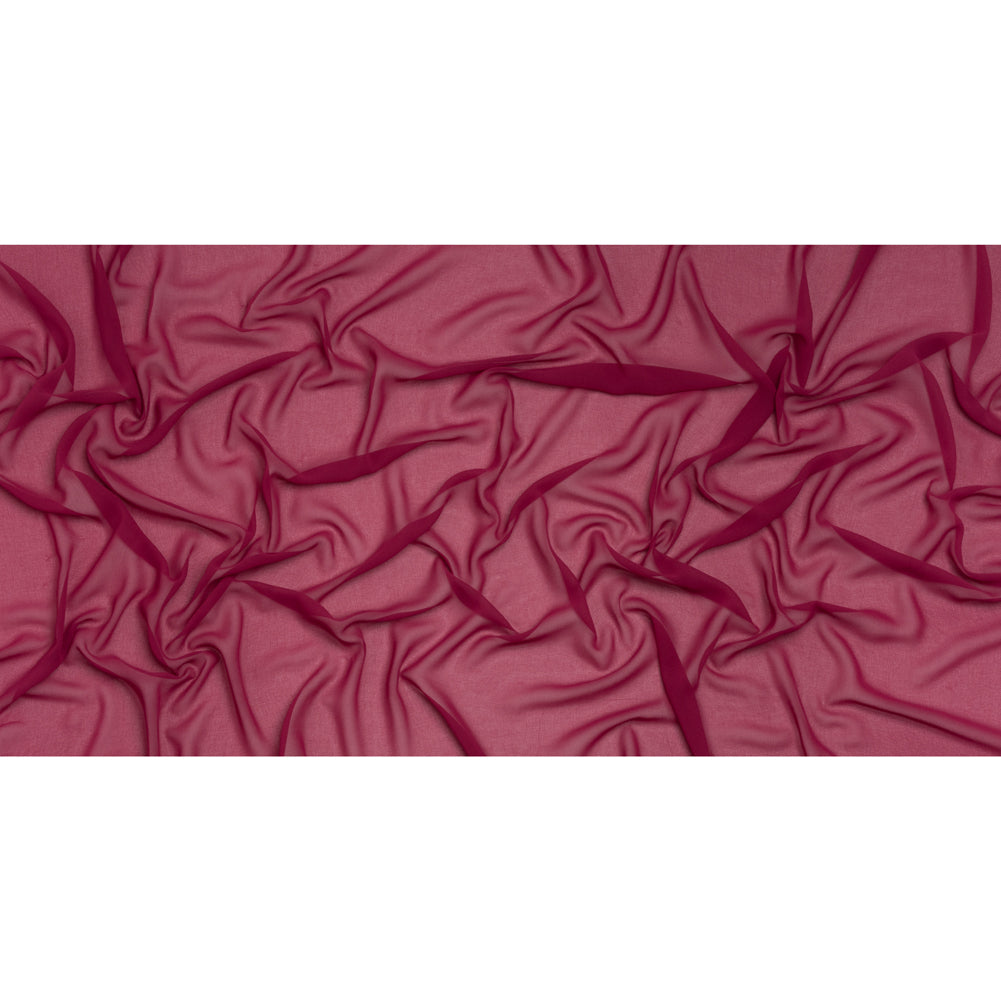 Polyester Georgette - Dark Pink - Designer Deadstock - Full