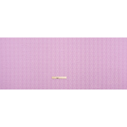 Stretch Polyester Jersey with Eyelets - Lavender Circles - Designer Deadstock