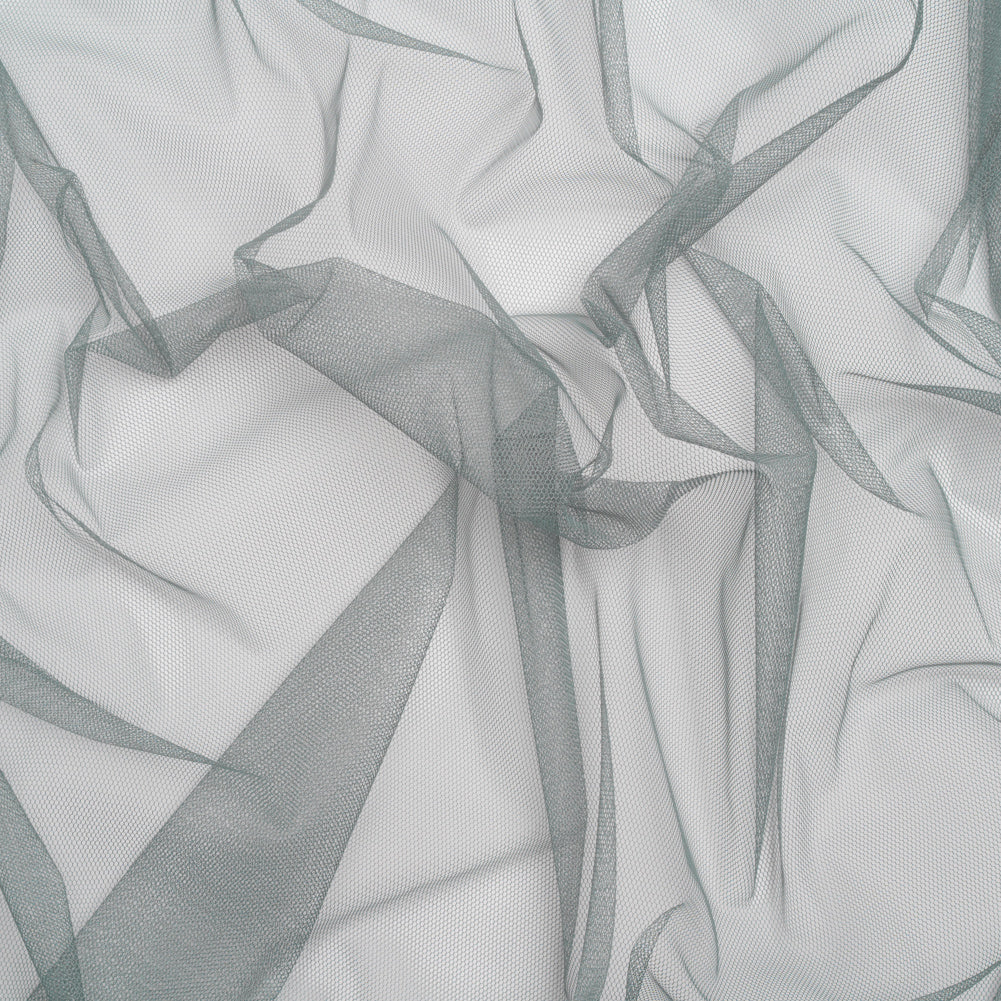 Polyester Tulle - Steel Gray - Designer Deadstock