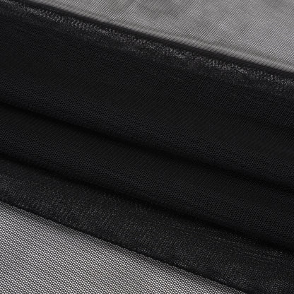 Polyester Mesh - Black - Designer Deadstock