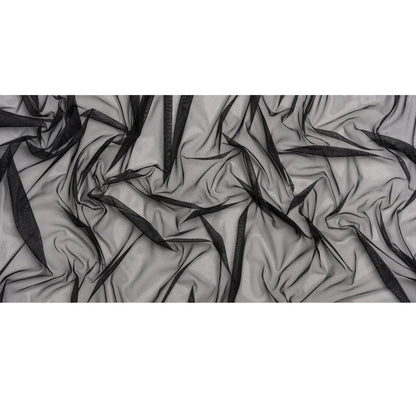 Polyester Mesh - Black - Designer Deadstock