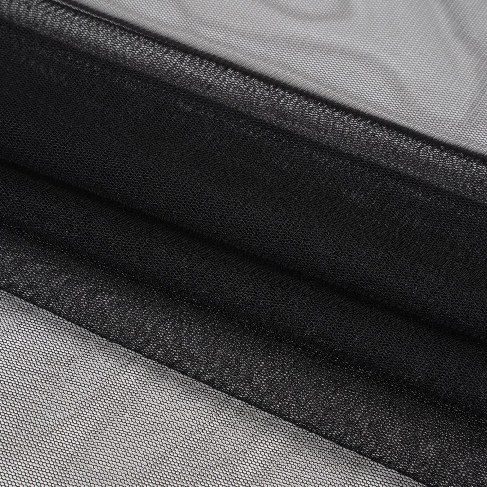 Polyester Tulle - Black - Designer Deadstock