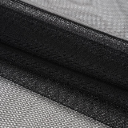 Polyester Tulle - Black - Designer Deadstock