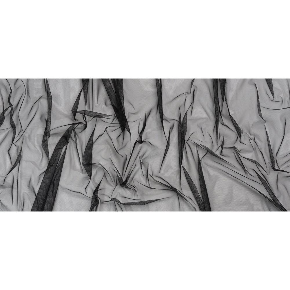 Polyester Tulle - Black - Designer Deadstock