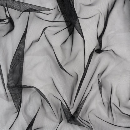 Polyester Tulle - Black - Designer Deadstock