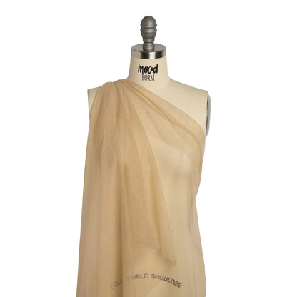 Polyester Tulle - Sand - Designer Deadstock