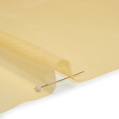 Polyester Stretch Mesh - Lemon Yellow - Designer Deadstock
