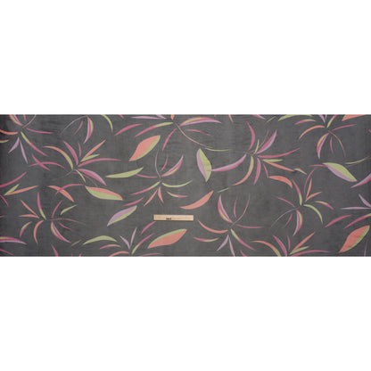 Polyester Stretch Mesh - Black, Hot Pink and Lime Green Leaf Party - Designer Deadstock