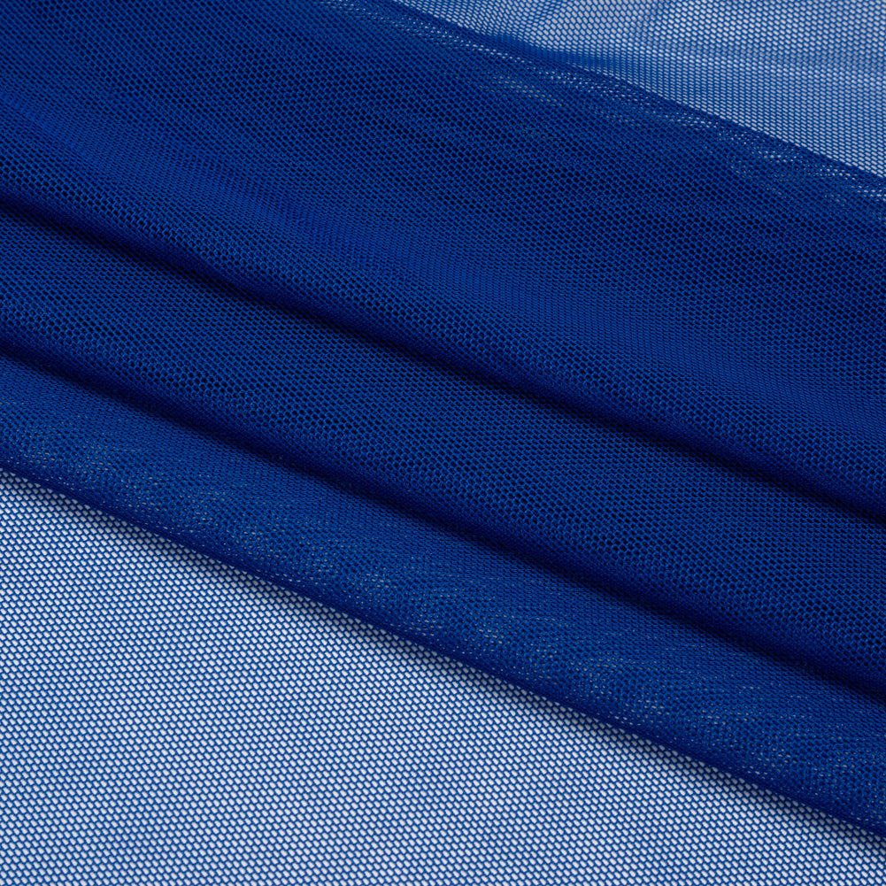 Polyester Stretch Mesh - Cobalt Blue - Designer Deadstock