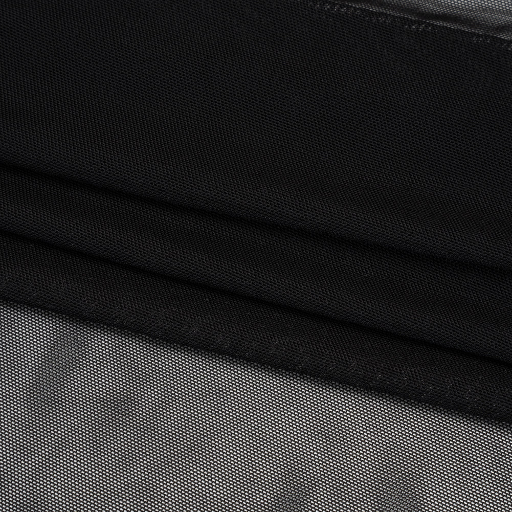 Polyester Stretch Mesh - Black - Designer Deadstock