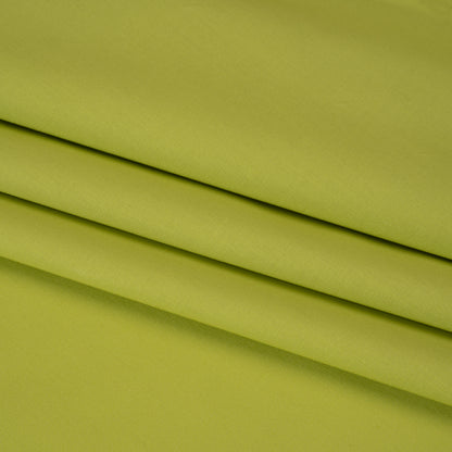 Stretch Cotton Poplin - Lime Green - Designer Deadstock