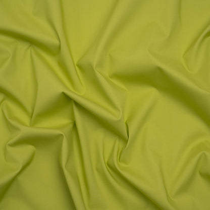 Stretch Cotton Poplin - Lime Green - Designer Deadstock