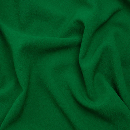 Stretch Polyester Crepe - Emerald Green - Designer Deadstock
