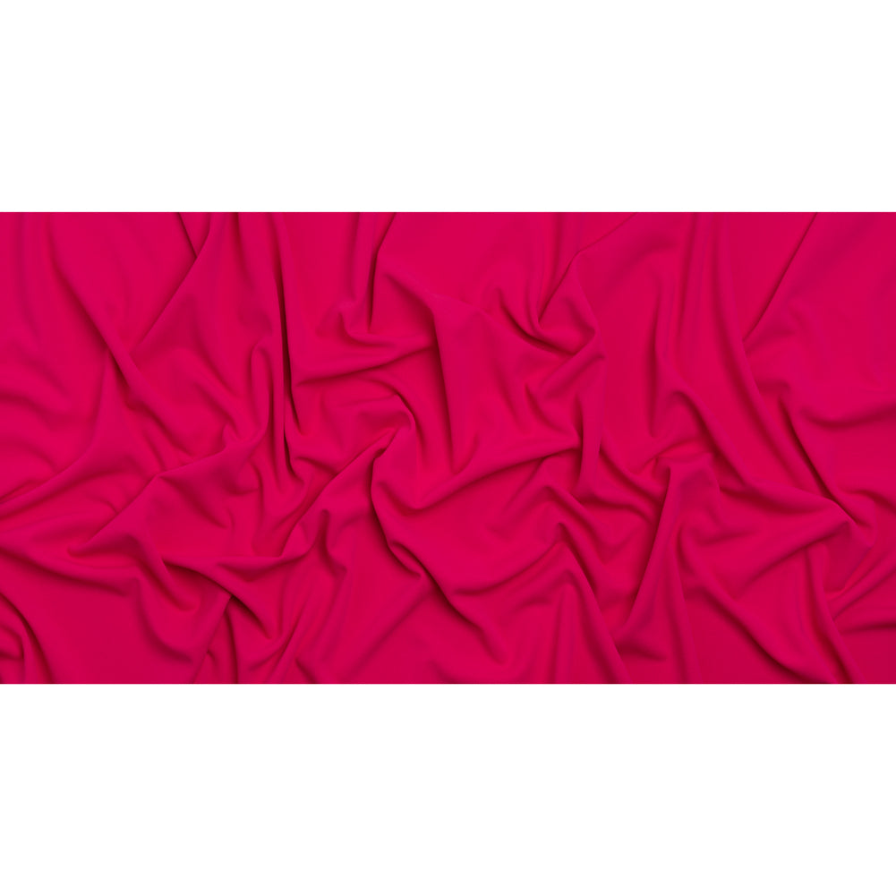 Stretch Polyester Liverpool Knit - Hot Pink - Designer Deadstock - Full