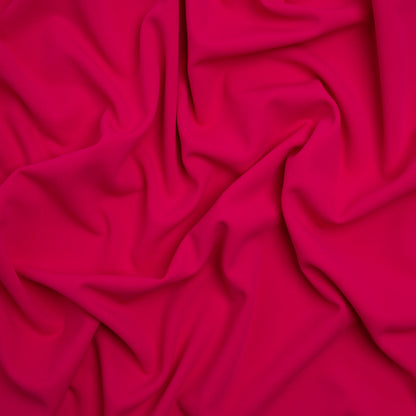 Stretch Polyester Liverpool Knit - Hot Pink - Designer Deadstock