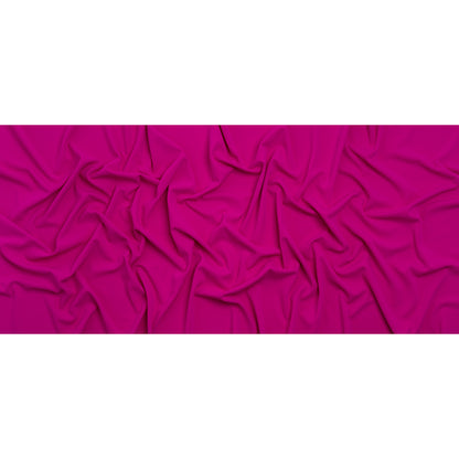 Stretch Polyester Crepe Double Knit - Magenta Pink - Designer Deadstock