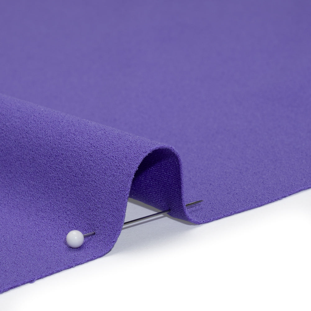 Stretch Polyester Crepe Double Knit - Blue Violet - Designer Deadstock