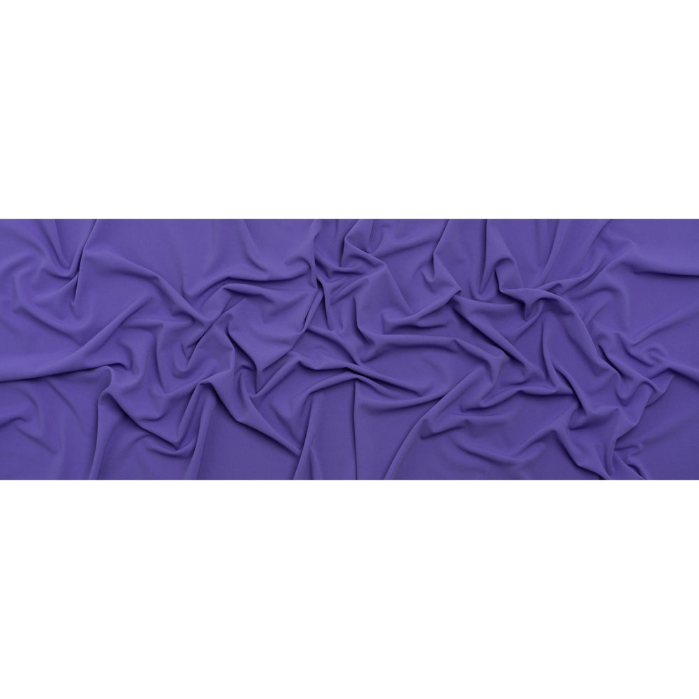 Stretch Polyester Crepe Double Knit - Blue Violet - Designer Deadstock