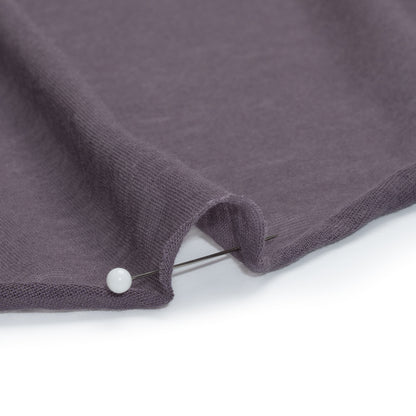 Featherweight Rayon Jersey - Dusty Purple - Designer Deadstock Detail