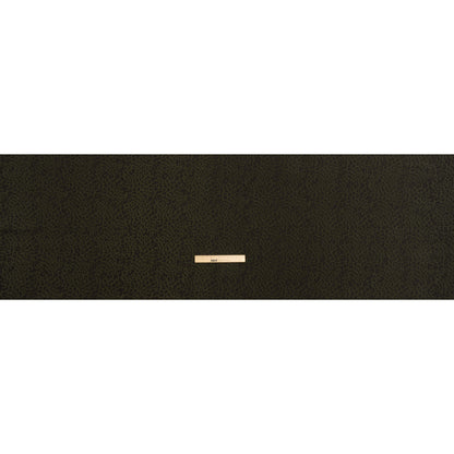 Rayon Shirting - Dark Olive and Black Leopard Spots - Made in Italy Full