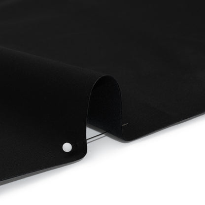 Stretch Polyester and Cotton Sateen - Black