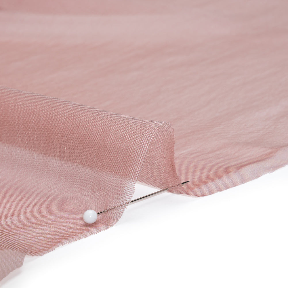 Chiffon-Like Silk Voile - Light Gray and Mauve Iridescent - Adelaide Collection