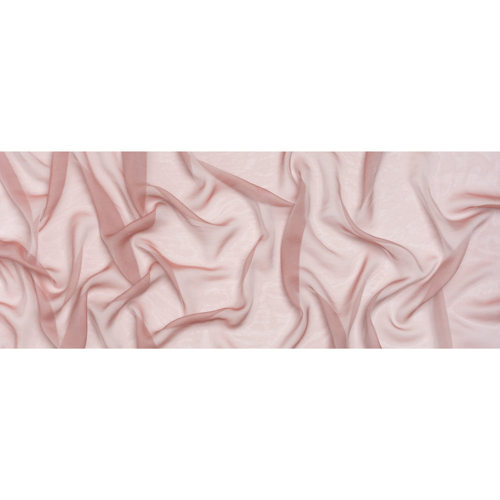 Chiffon-Like Silk Voile - Light Gray and Mauve Iridescent - Adelaide Collection