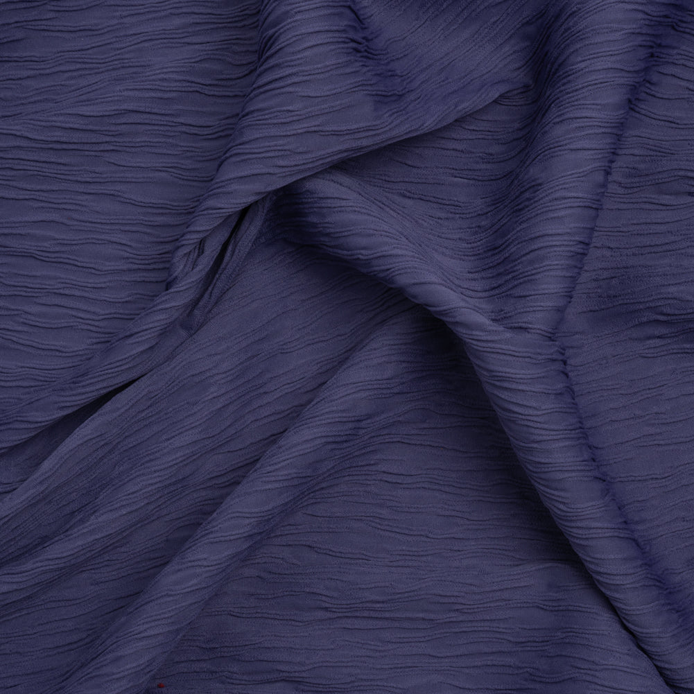 Textured Stretch Polyester Jacquard Knit by Mara Hoffman - Blue Violet