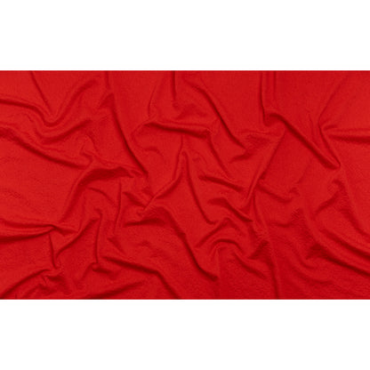 Stretch Polyester Jacquard Knit by Mara Hoffman - Red Orange Squiggles - Designer Deadstock