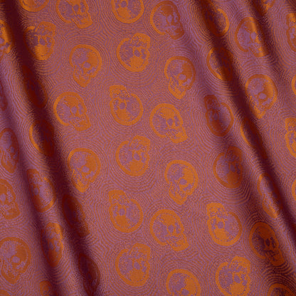 Skulls Jacquard Lining - Orange and Lavender Bi-Color - Thalia Collection