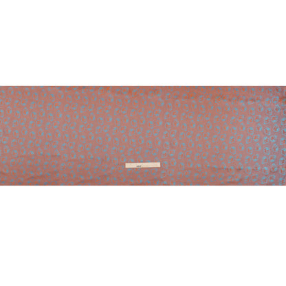 Skulls Jacquard Lining - Aqua and Orange Bi-Color - Thalia Collection