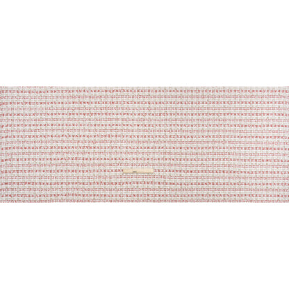 Metallic Polyester and Acrylic Tweed - White, Dusty Rose and Gold Plaid - Deadstock