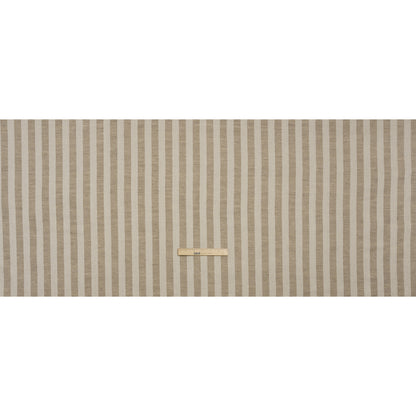 Heavy Linen Twill - Cream and Beige Awning Stripes Full