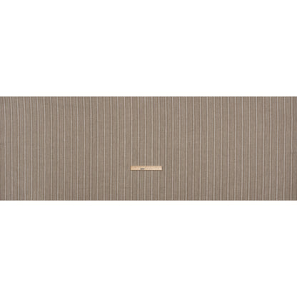 Medium Weight Linen Woven - Taupe and Cream Stripes Full