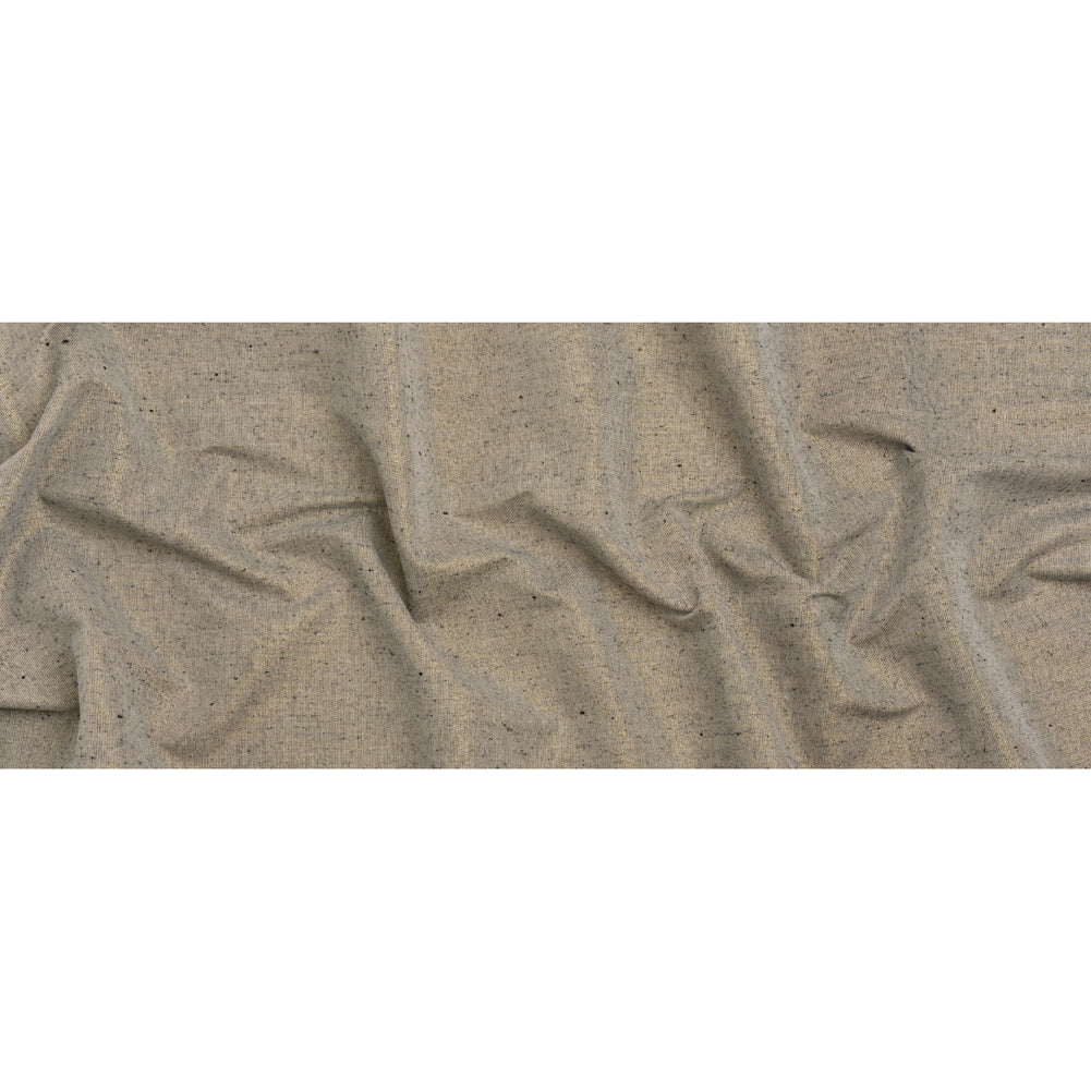 Heavyweight Metallic Linen Woven - White, Black and Gold Full
