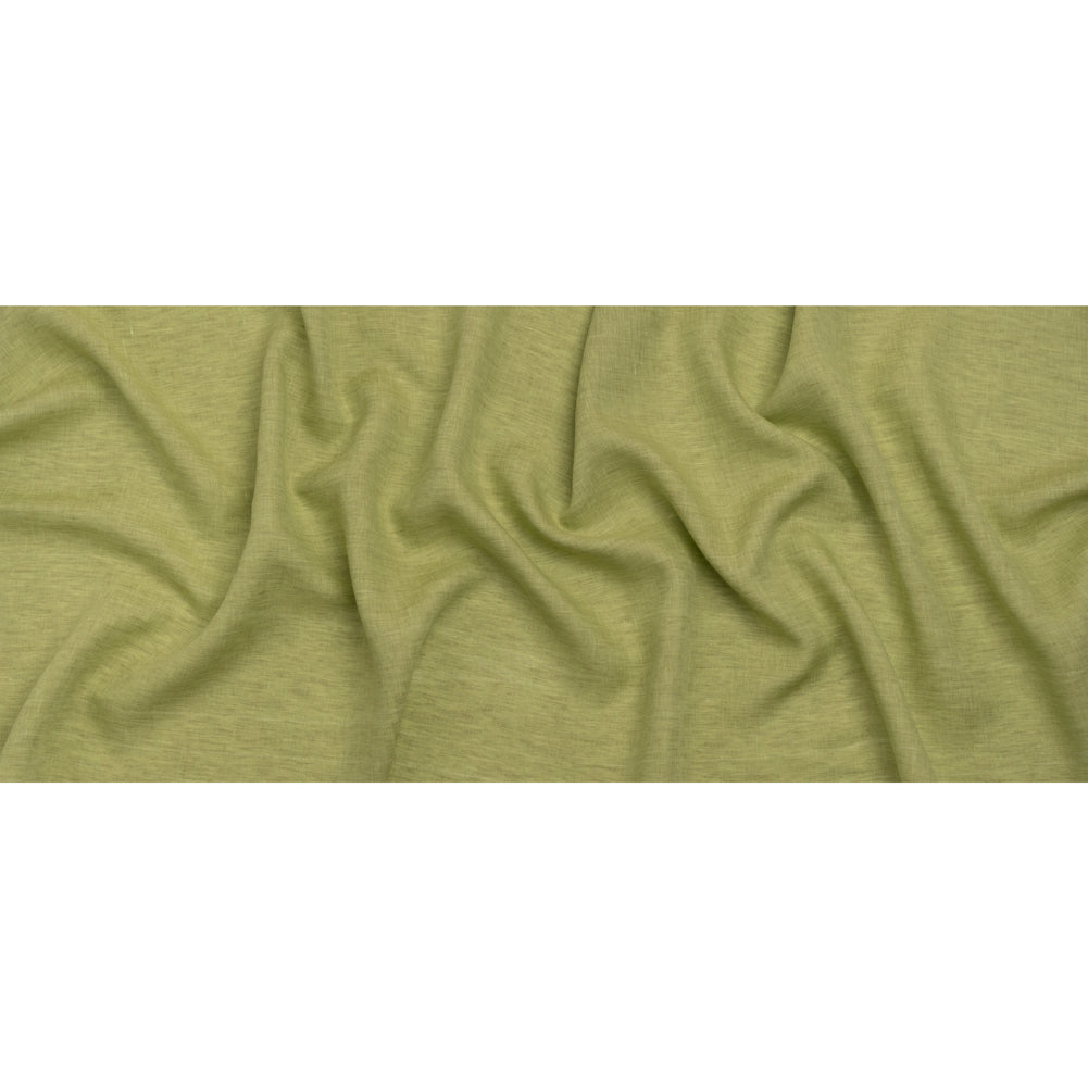 Two-Tone Lightweight Linen Woven - White and Lime Green Full