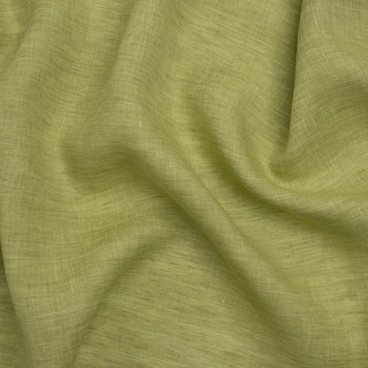 Two-Tone Lightweight Linen Woven - White and Lime Green