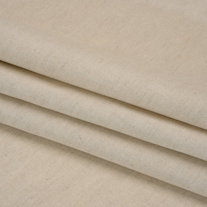 Medium Weight Linen and Cotton Woven - Oatmeal Folded
