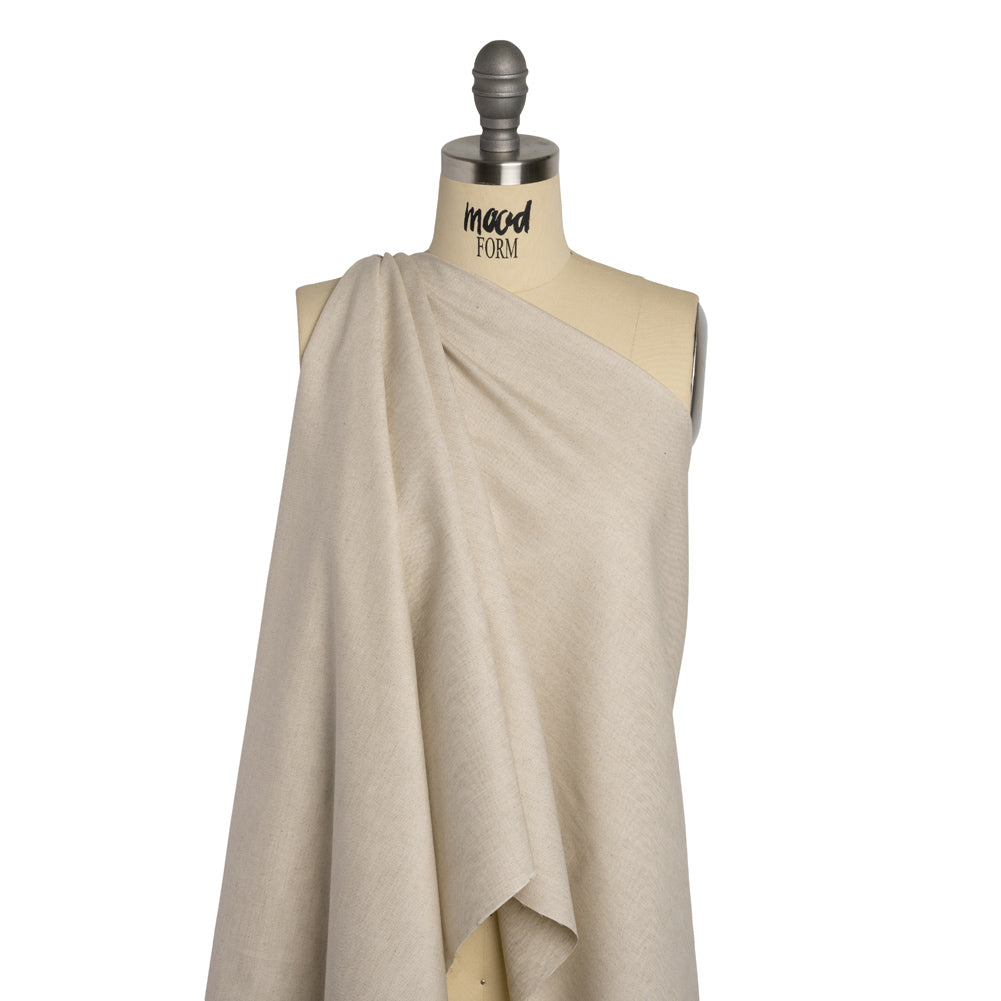 Medium Weight Linen and Cotton Woven - Oatmeal Drape