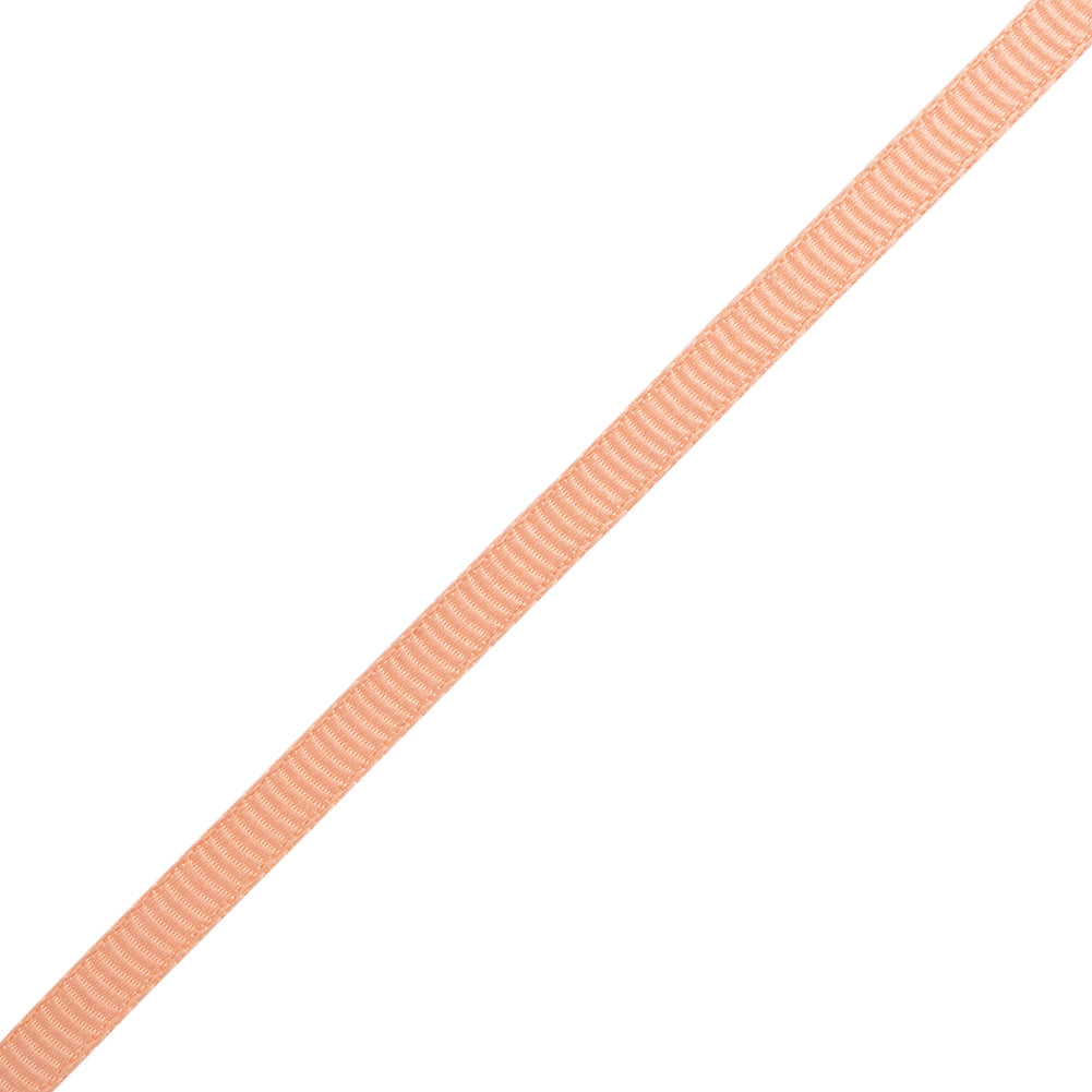 Grosgrain Ribbon - 5mm - Peach - Folded