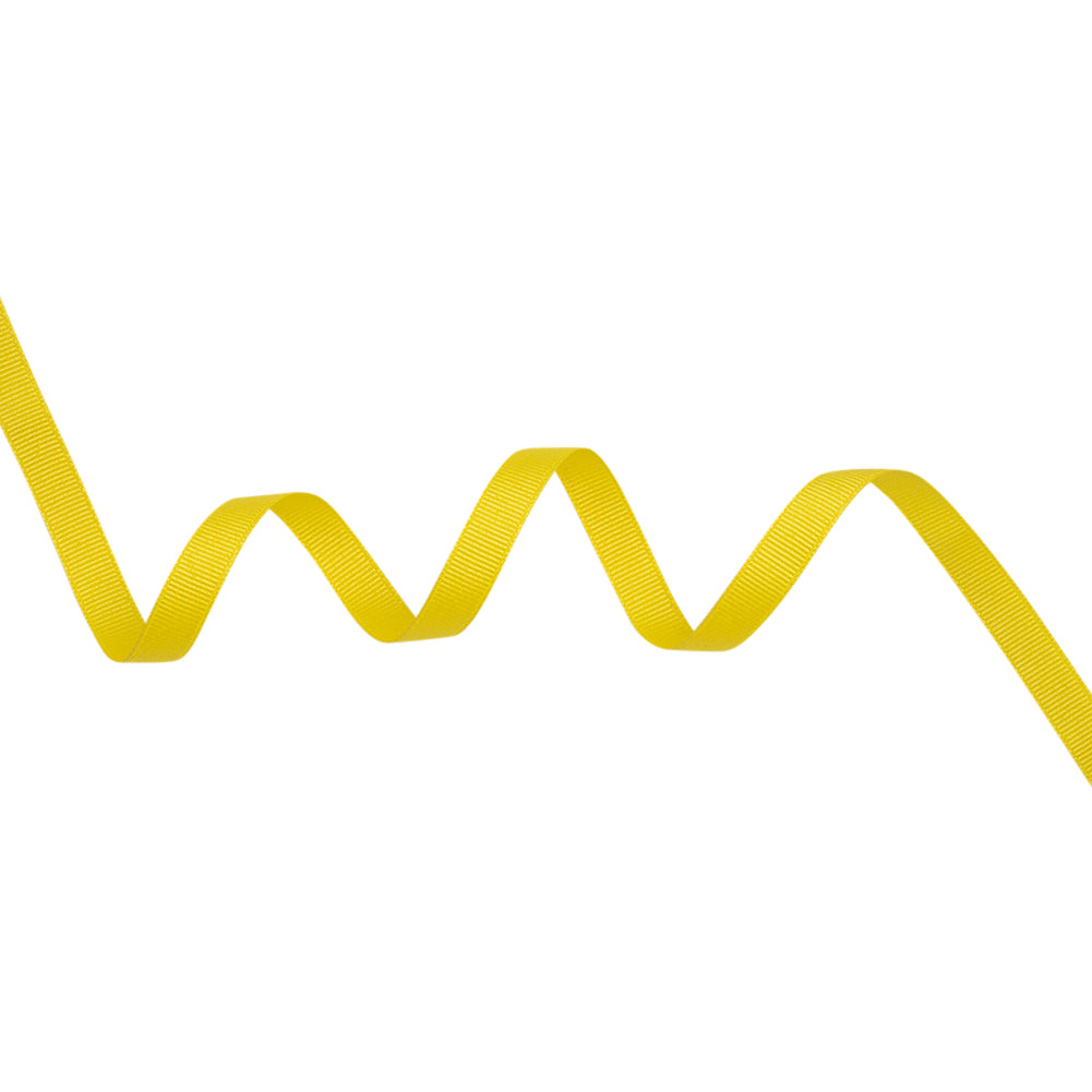 Grosgrain Ribbon - 10mm - Sunshine Yellow