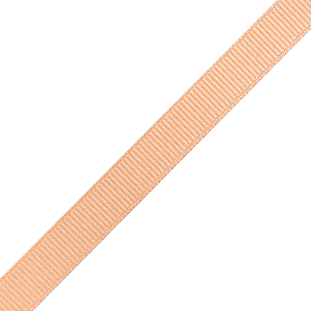 Grosgrain Ribbon - 10mm - Peach - Folded