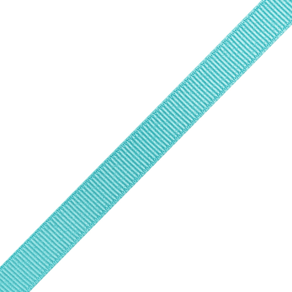 Grosgrain Ribbon - 10mm - Turquoise - Folded