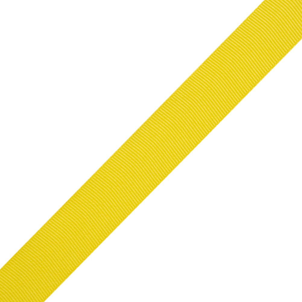 Grosgrain Ribbon - 20mm - Sunshine Yellow - Folded