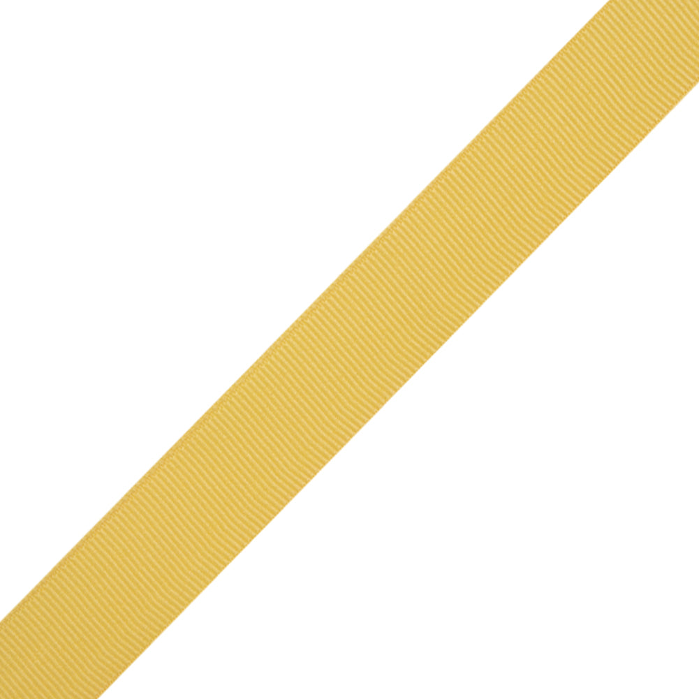 Grosgrain Ribbon - 20mm - Light Yellow - Folded