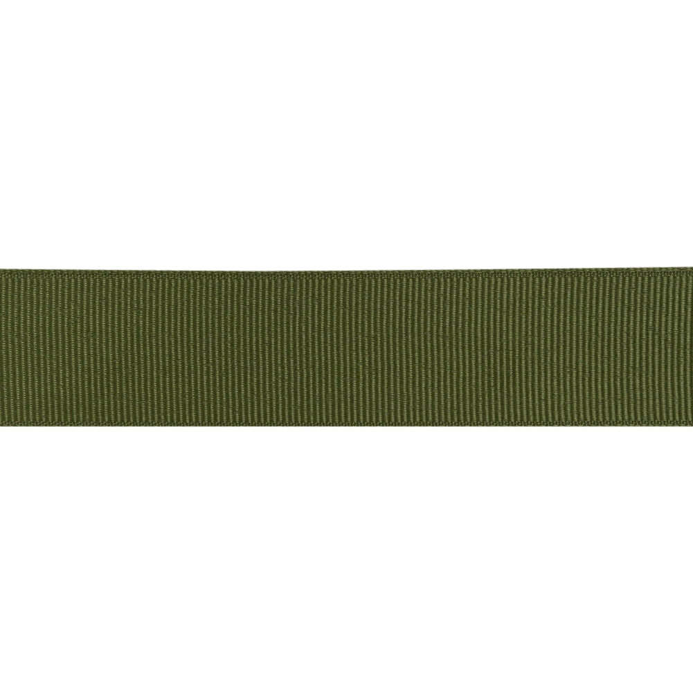 Grosgrain Ribbon - 25mm - Olive - Folded