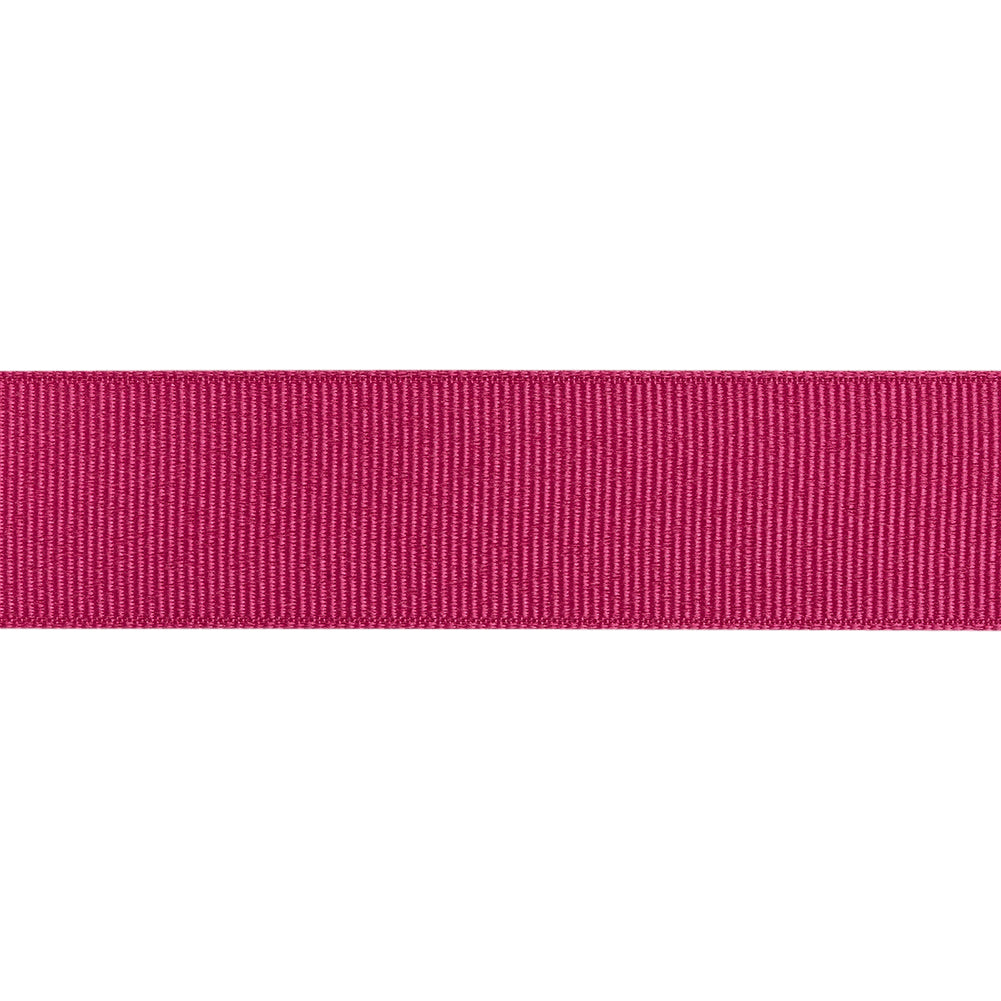 Grosgrain Ribbon - 25mm - Fuchsia - Folded